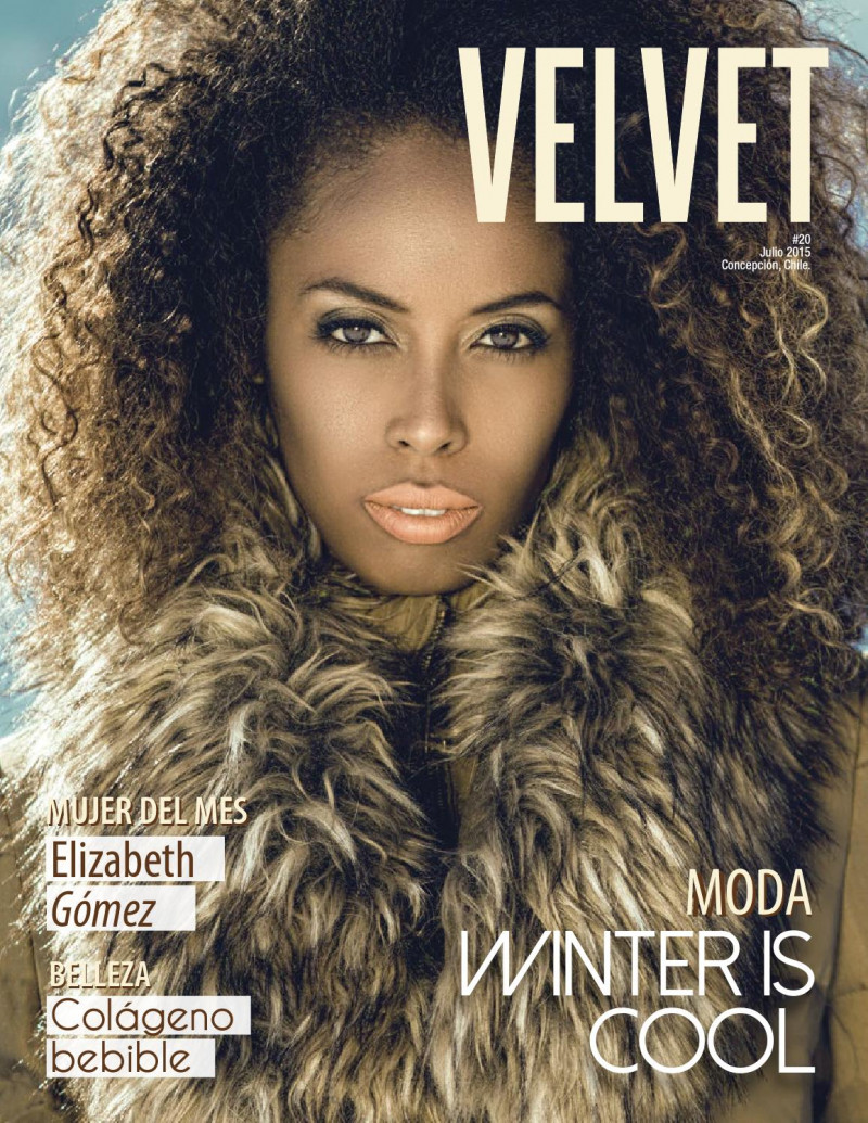 Genesis Lagos featured on the Velvet Chile cover from July 2015