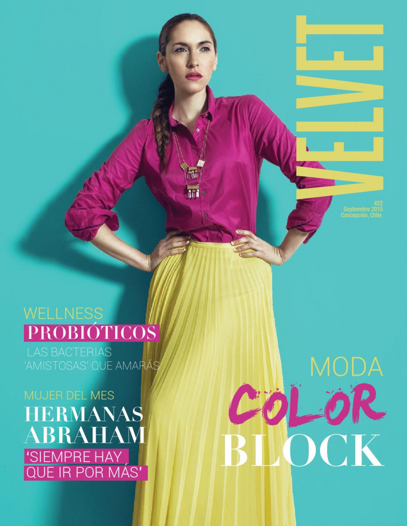Catalina Aguayo featured on the Velvet Chile cover from September 2015