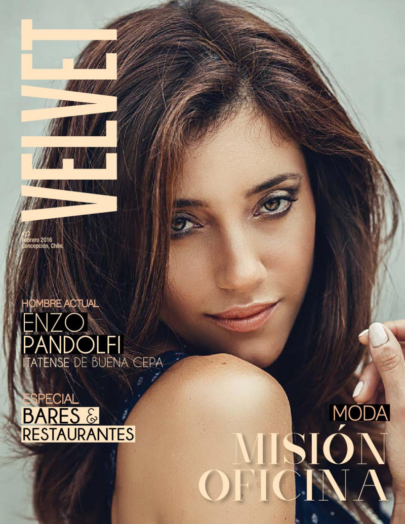 Danae Barla featured on the Velvet Chile cover from February 2016