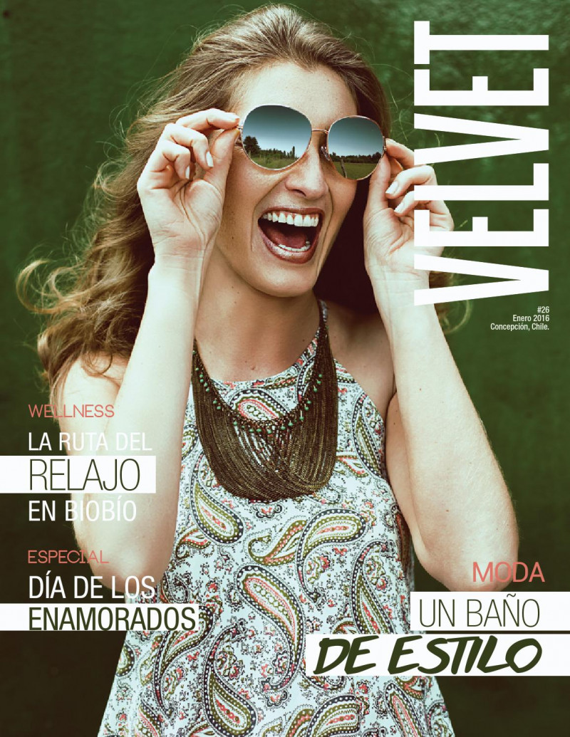 Kristel Baumgartner featured on the Velvet Chile cover from January 2016