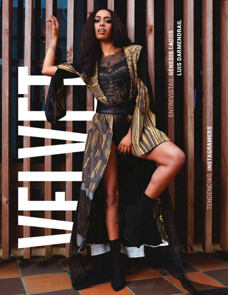 Genesis Lagos featured on the Velvet Chile cover from September 2018