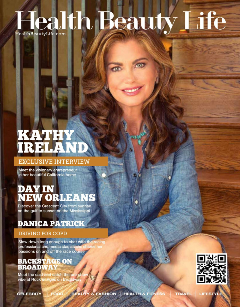 Kathy Ireland featured on the Health Beauty Life cover from September 2012