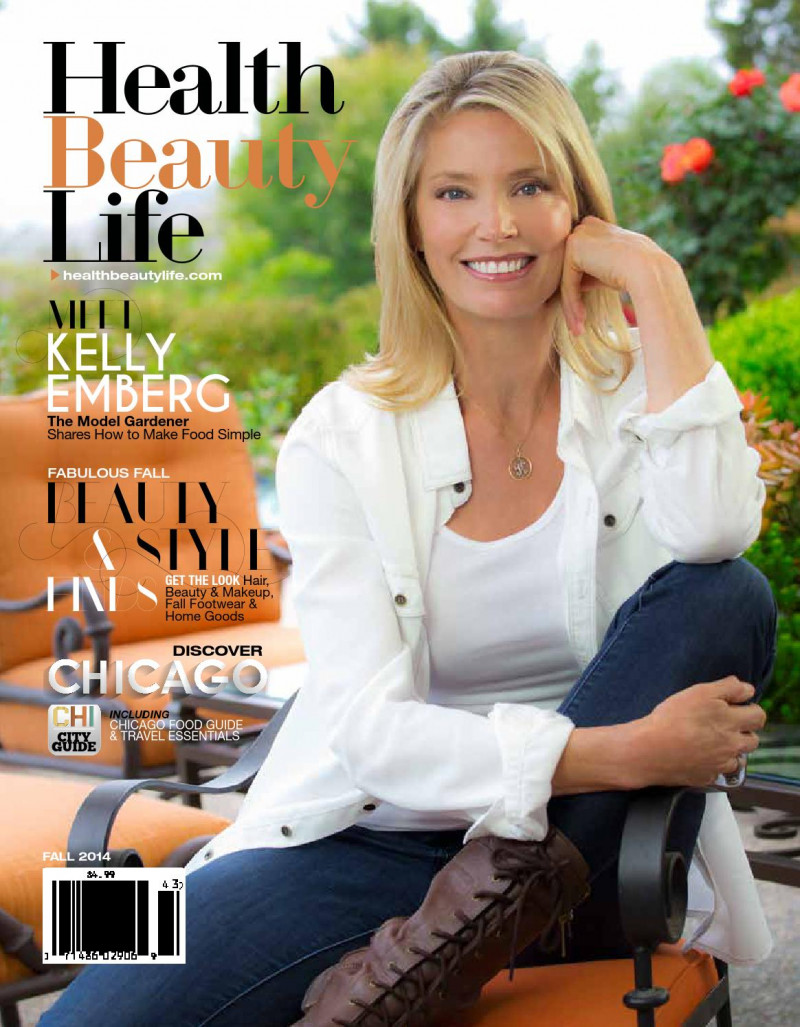 Kelly Emberg featured on the Health Beauty Life cover from September 2014