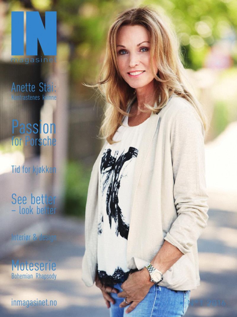 Anette Stai featured on the IN Magasinet cover from January 2016
