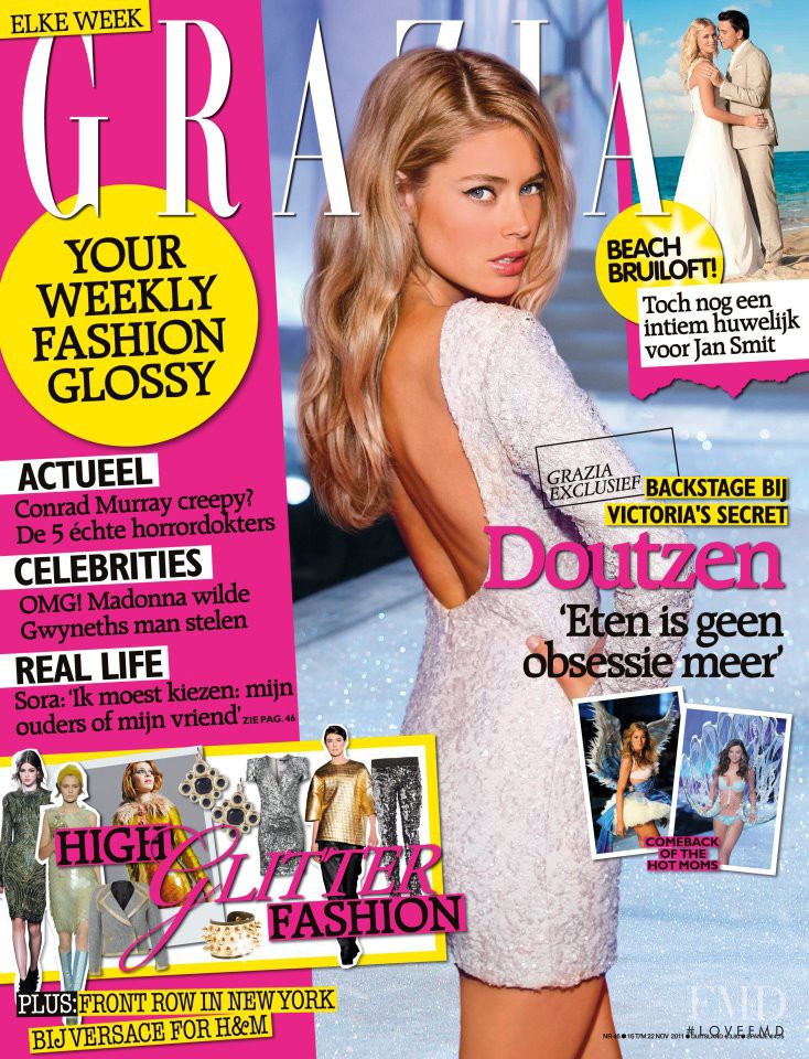 Doutzen Kroes featured on the Grazia Netherlands cover from November 2011