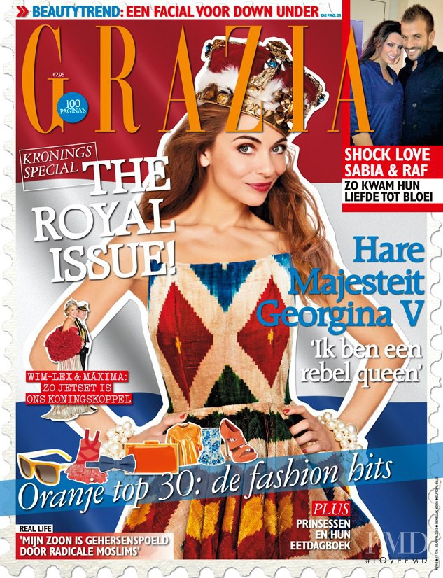  featured on the Grazia Netherlands cover from April 2013