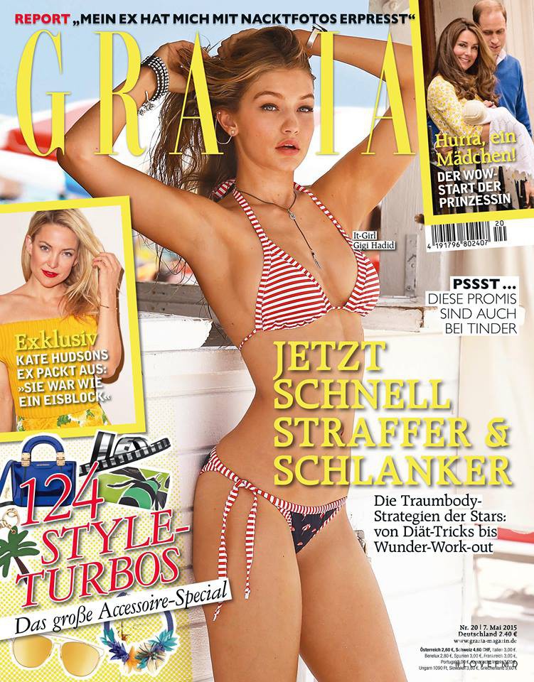Gigi Hadid featured on the Grazia Netherlands cover from May 2015