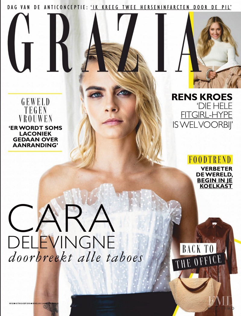 Cara Delevingne featured on the Grazia Netherlands cover from September 2019