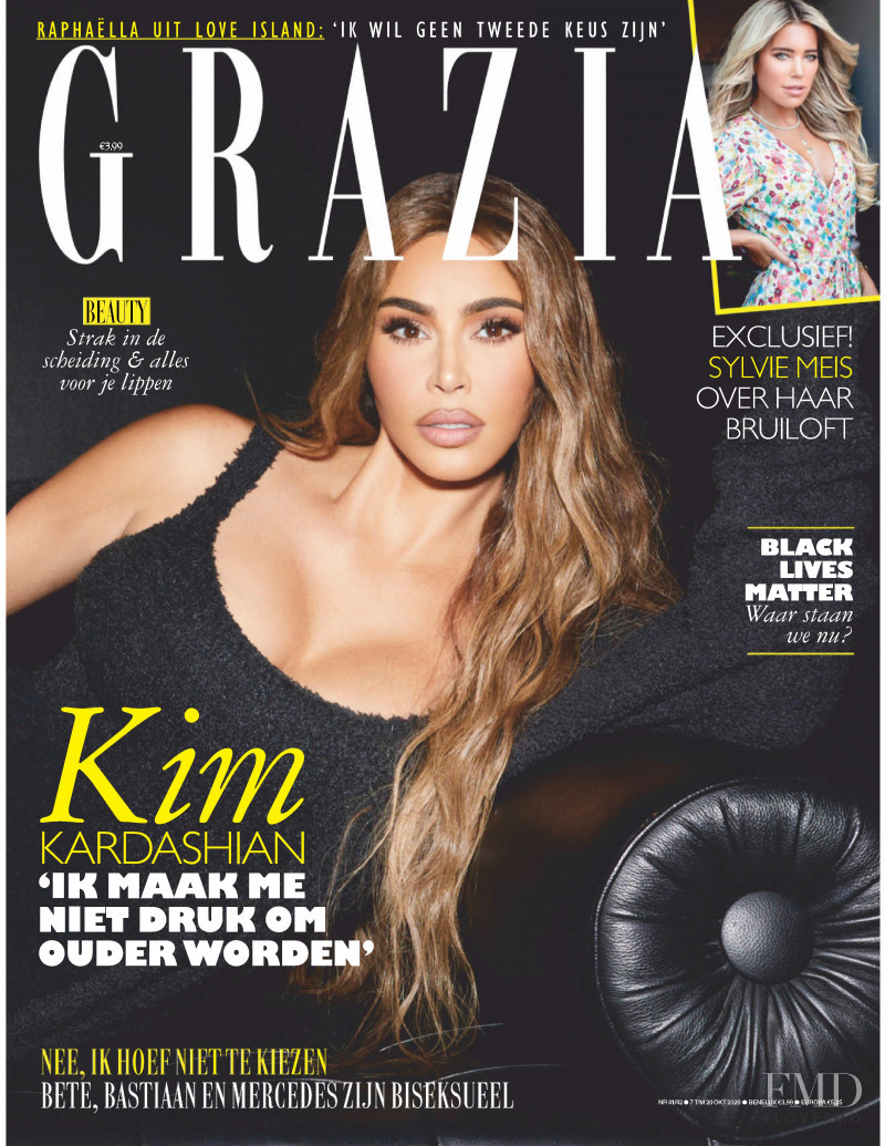 Kim Kardashian featured on the Grazia Netherlands cover from October 2020