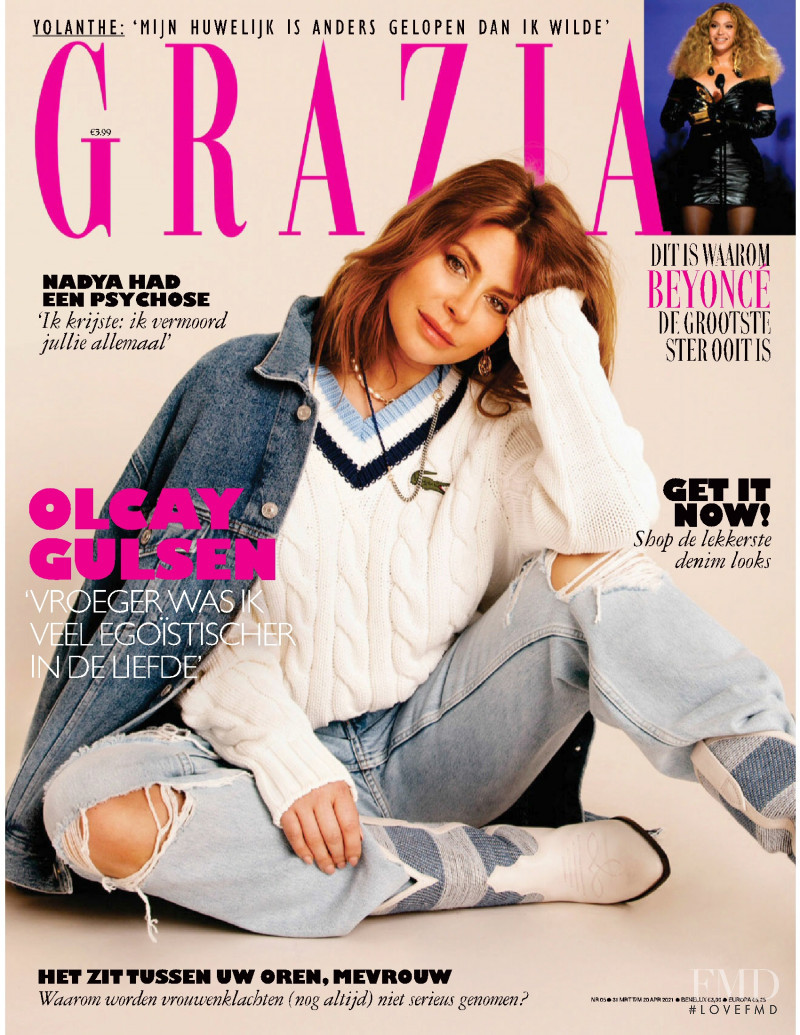 Olgay Gulsen featured on the Grazia Netherlands cover from March 2021