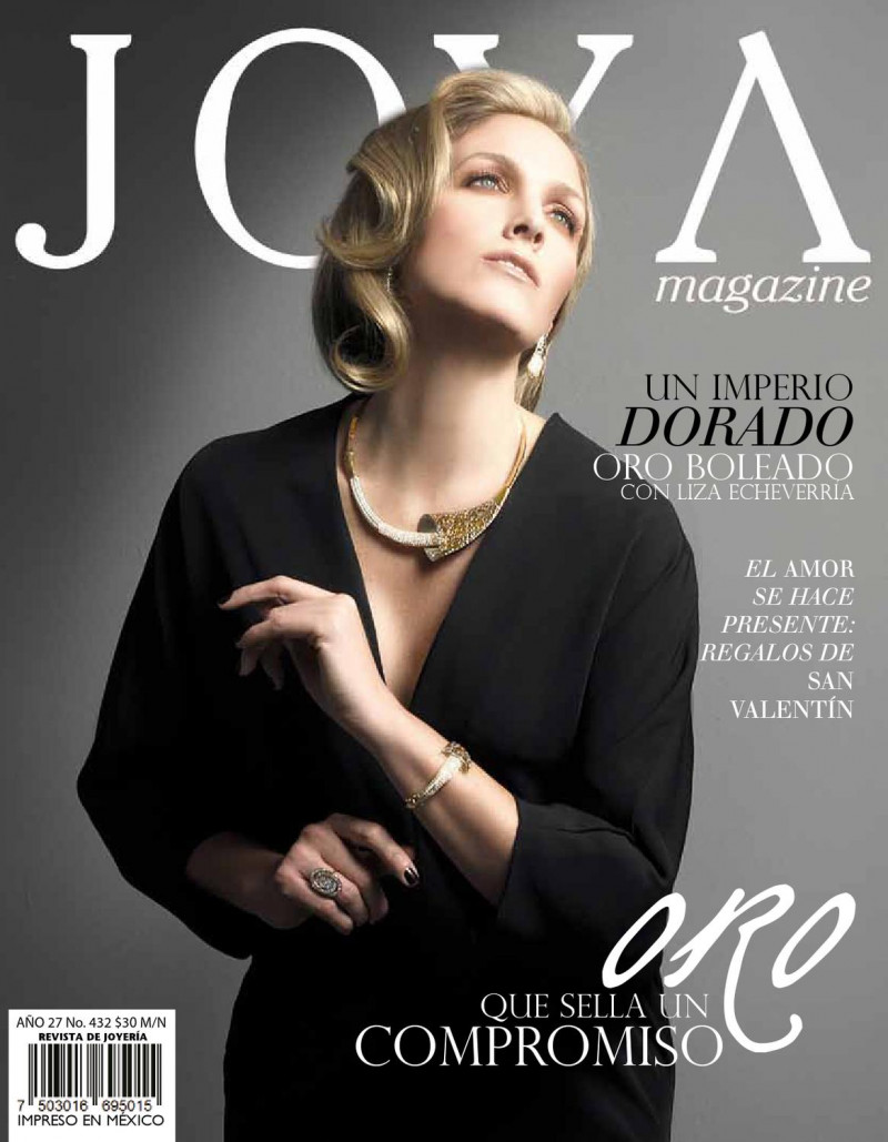 Liza Echevarria featured on the Joya Magazine cover from January 2012