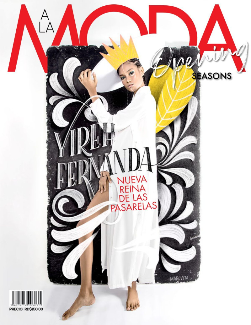 Yireh Fernanda featured on the A La Moda cover from May 2020