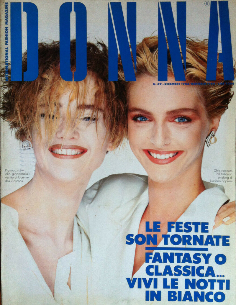 Simonetta Gianfelici featured on the Donna cover from December 1983