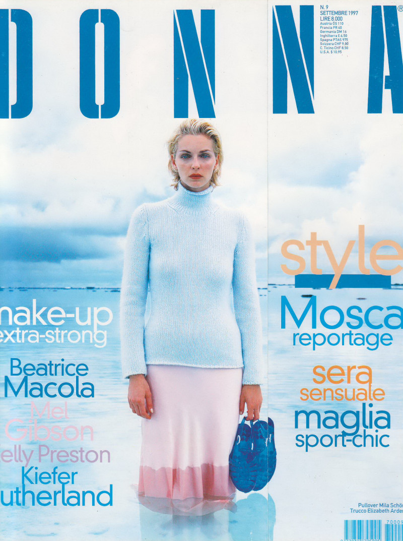 Simonetta Gianfelici featured on the Donna cover from September 1997