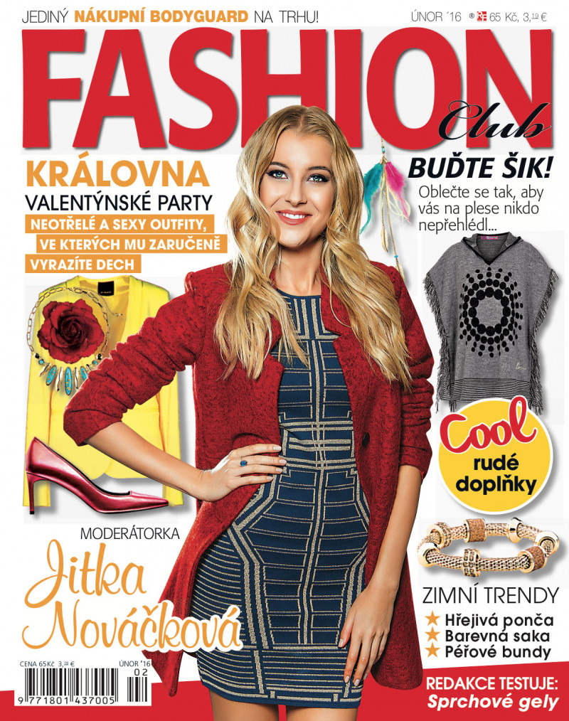 Jitka Novackova featured on the Fashion Club cover from February 2016