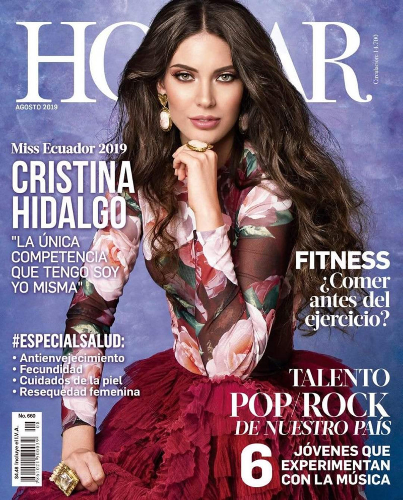 Cristina Hidalgo featured on the Hogar cover from August 2019