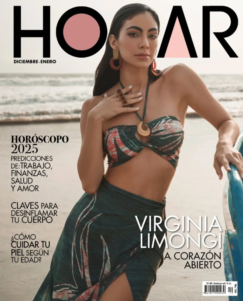 Virginia Limongi featured on the Hogar cover from January 2025