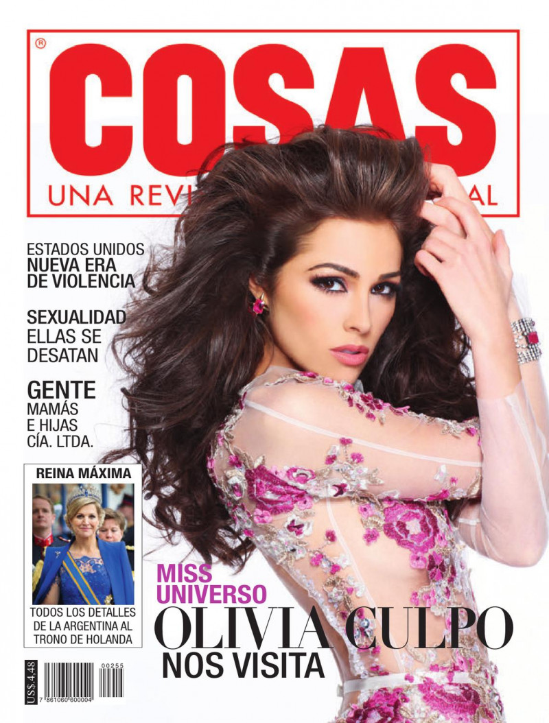 Olivia Culpo featured on the Cosas Ecuador cover from May 2013