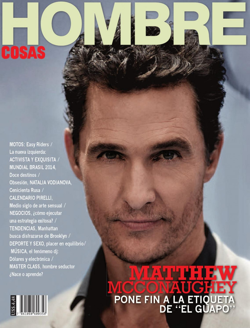 Matthew McConaughey featured on the Cosas Hombre Ecuador cover from April 2014