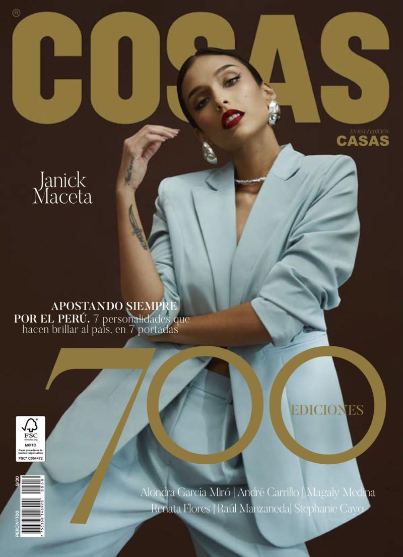 Janick Maceta featured on the Cosas Peru cover from June 2021