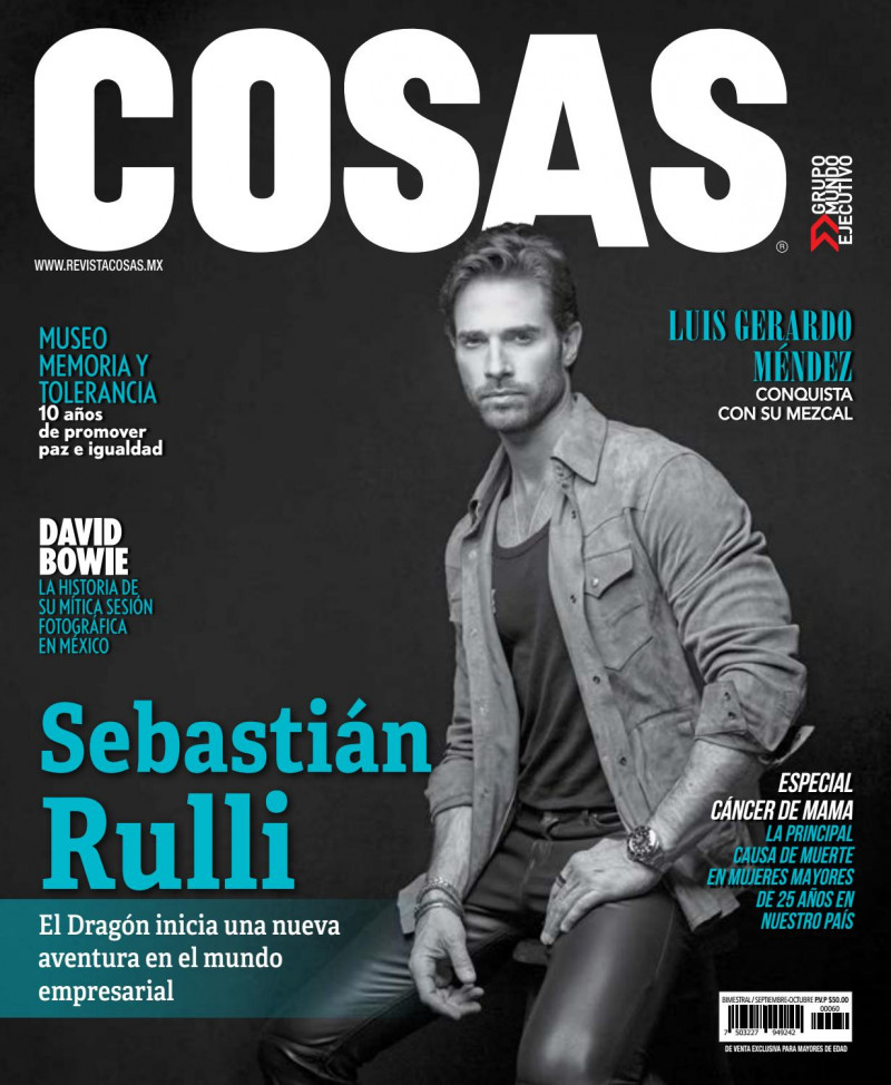 Sebastian Rulli featured on the Cosas Mexico cover from September 2020