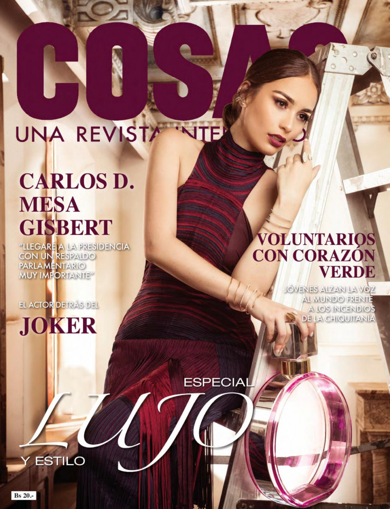 Celita Guanella featured on the Cosas Bolivia cover from October 2019