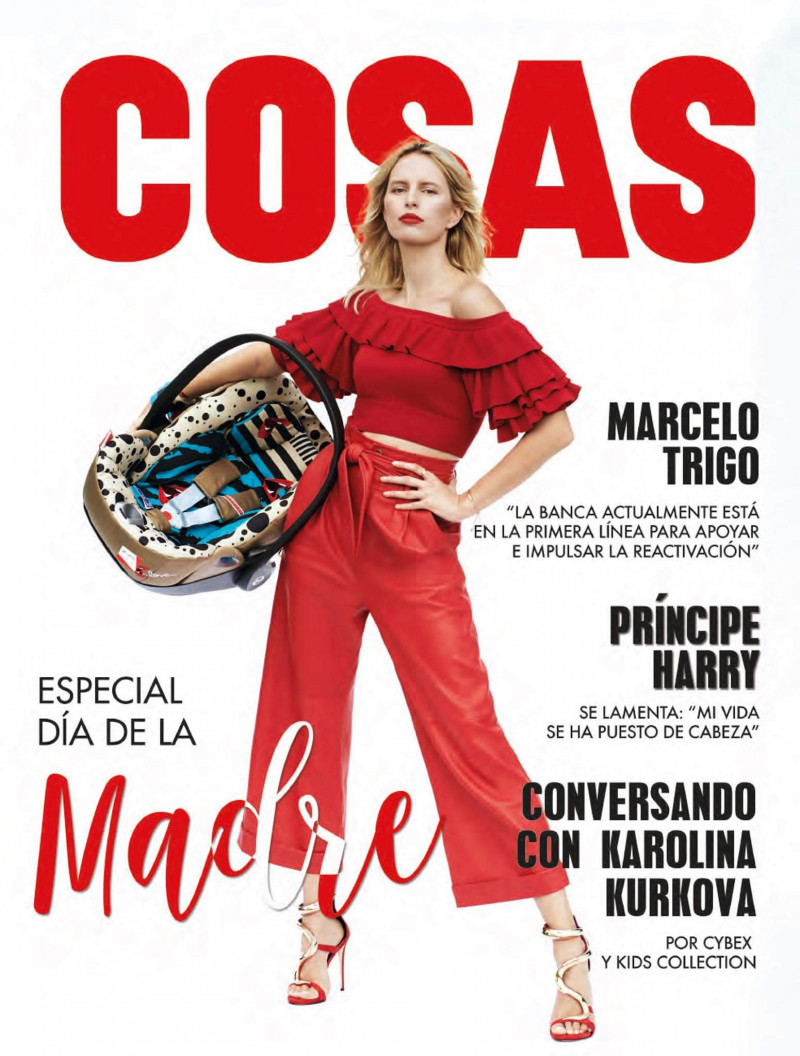 Karolina Kurkova featured on the Cosas Bolivia cover from May 2020