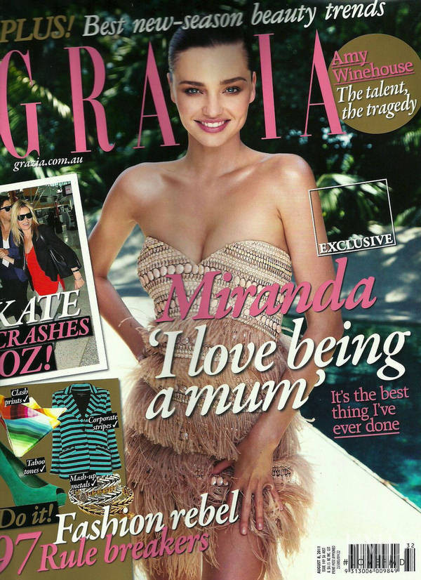 Miranda Kerr featured on the Grazia Australia cover from August 2011