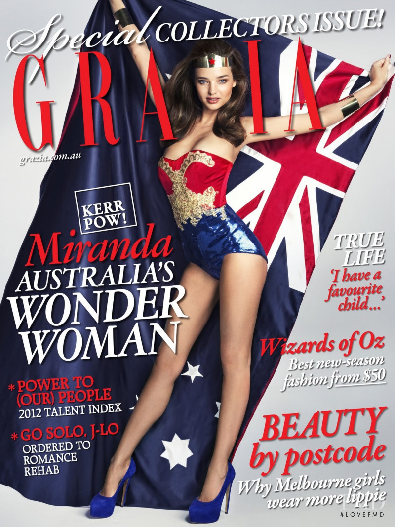 Miranda Kerr featured on the Grazia Australia cover from January 2012