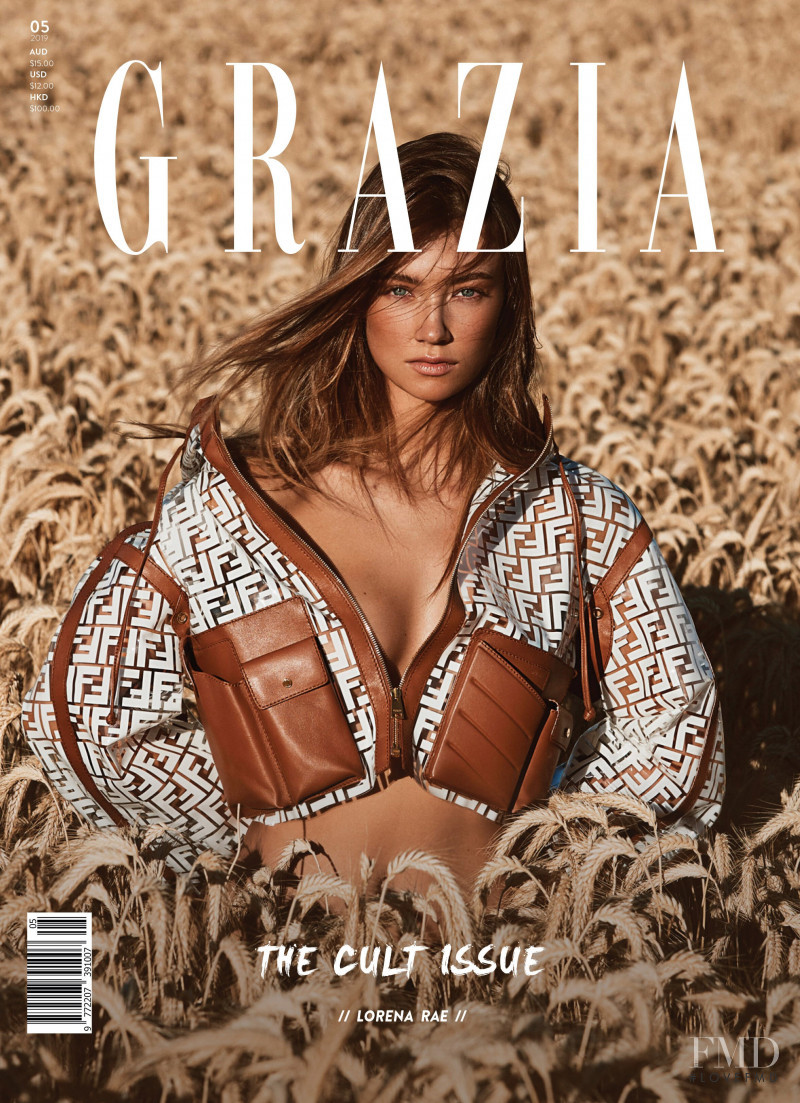 Lorena Rae featured on the Grazia Australia cover from March 2019