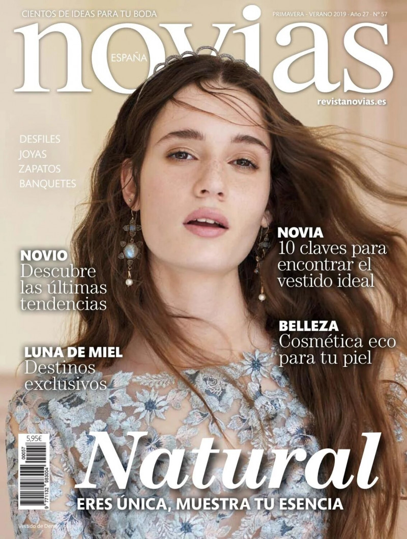 Allegra Ceruti featured on the Novias de España cover from March 2019