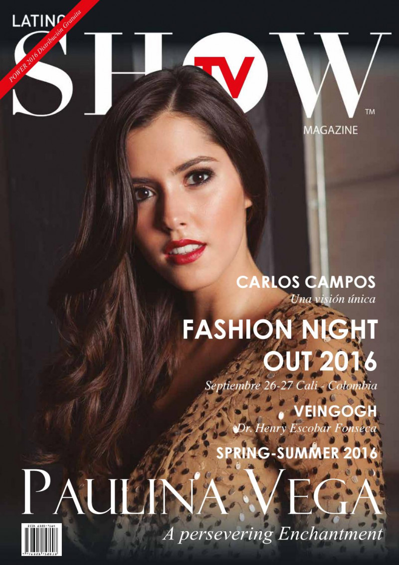 Paulina Vega featured on the Latino Show cover from August 2016