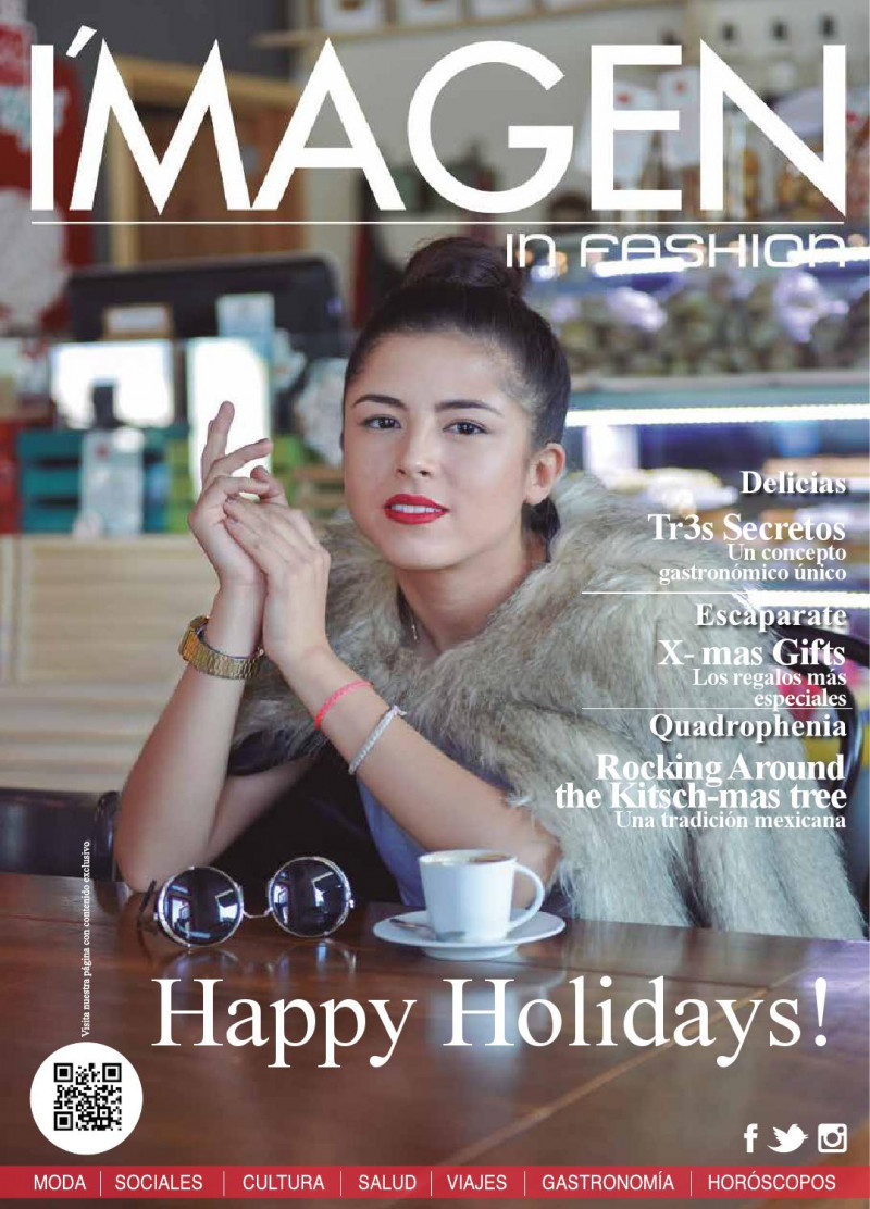 Mariam Vera featured on the I\'magen in Fashion cover from December 2014