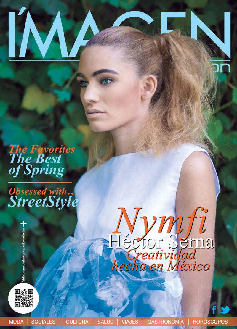 Kara Vincent featured on the I\'magen in Fashion cover from March 2014