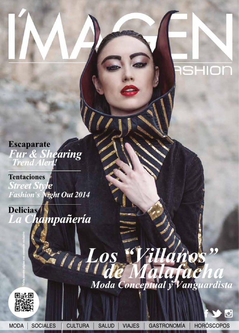 Mary Gaby featured on the I\'magen in Fashion cover from October 2014