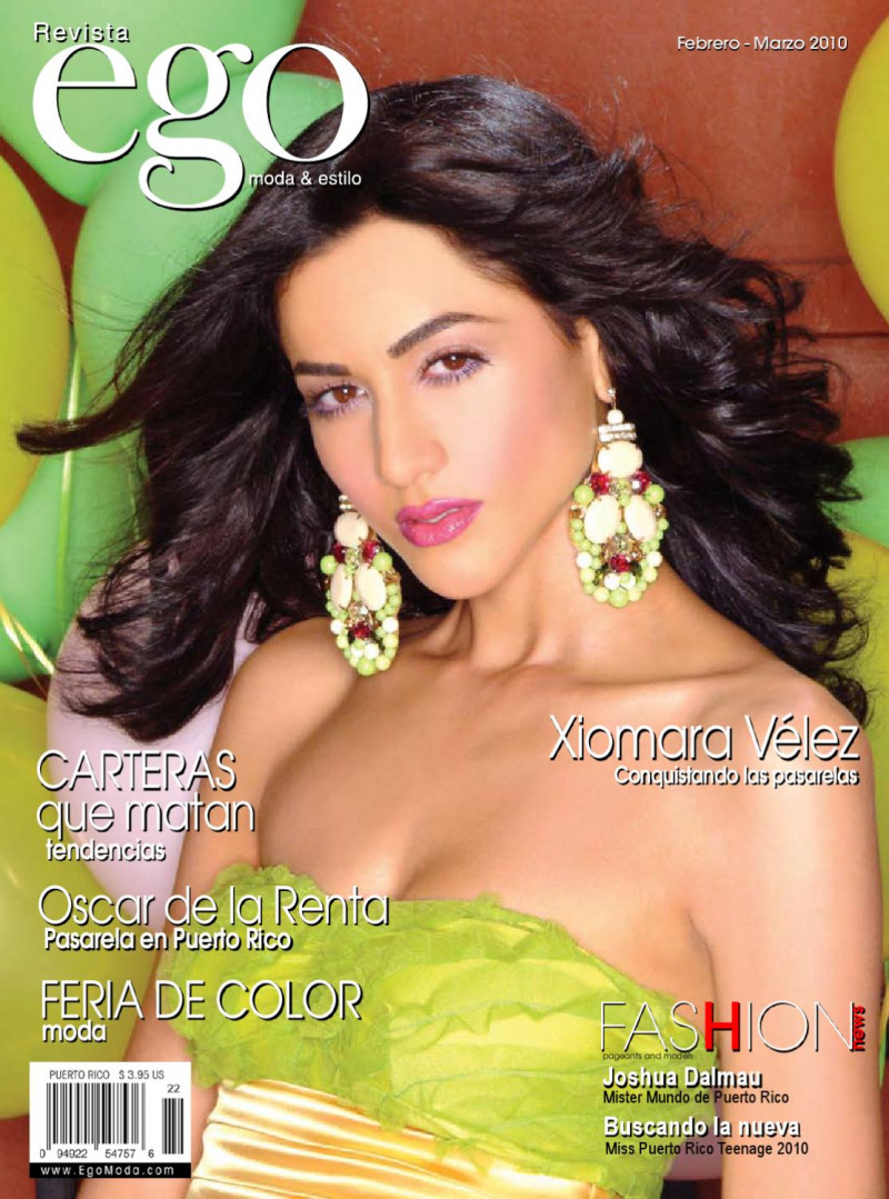 Xiomara Velez featured on the Revista Ego cover from February 2010