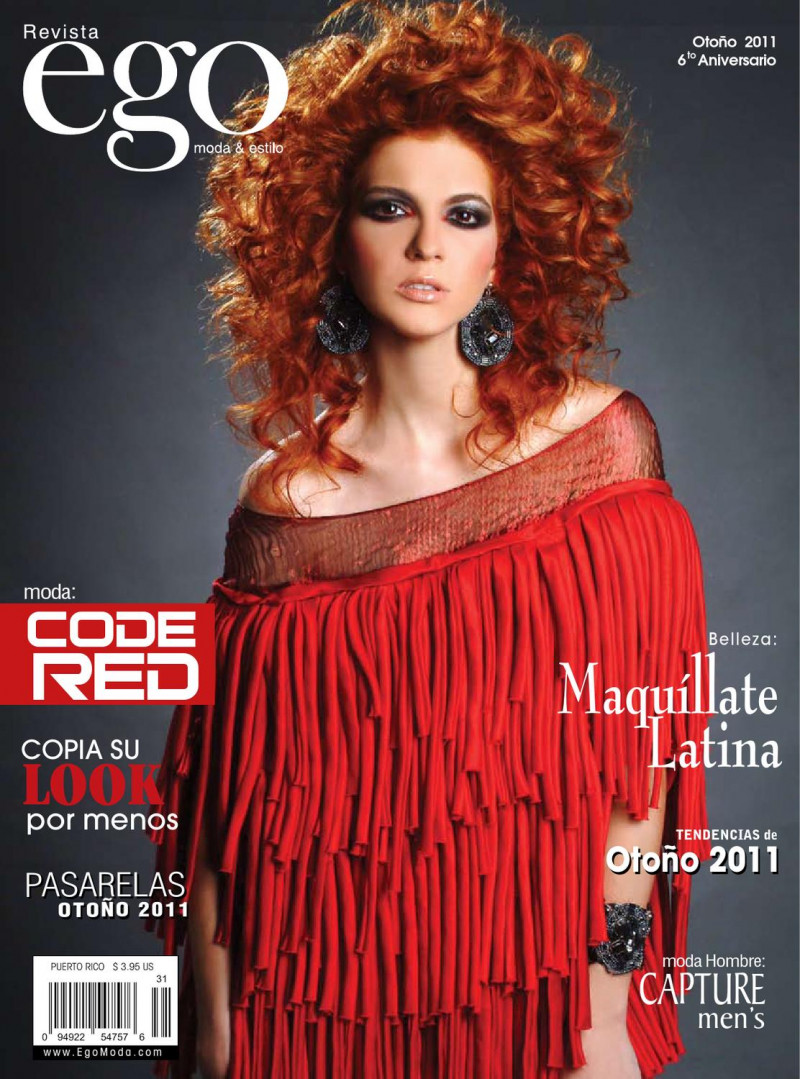 Maribel Matos featured on the Revista Ego cover from September 2011