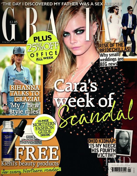 Cara Delevingne featured on the Grazia UK cover from May 2013
