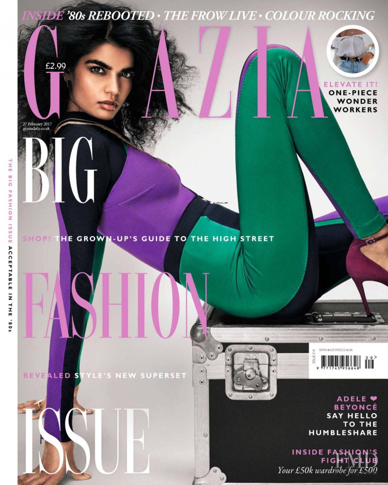 Bhumika Arora featured on the Grazia UK cover from February 2017