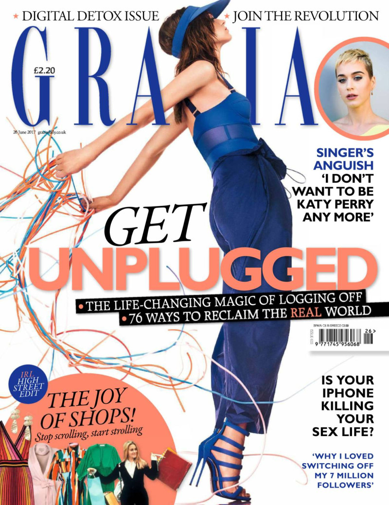  featured on the Grazia UK cover from June 2017