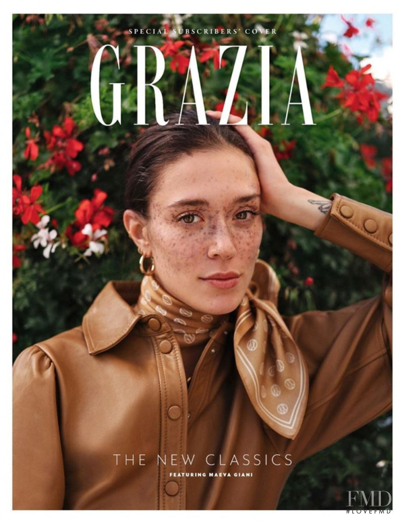 Maeva Nikita Giani Marshall featured on the Grazia UK cover from November 2019