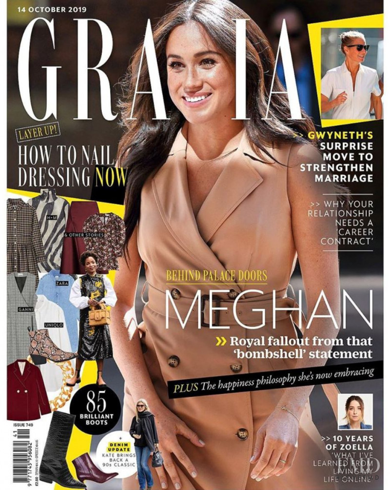  featured on the Grazia UK cover from October 2019