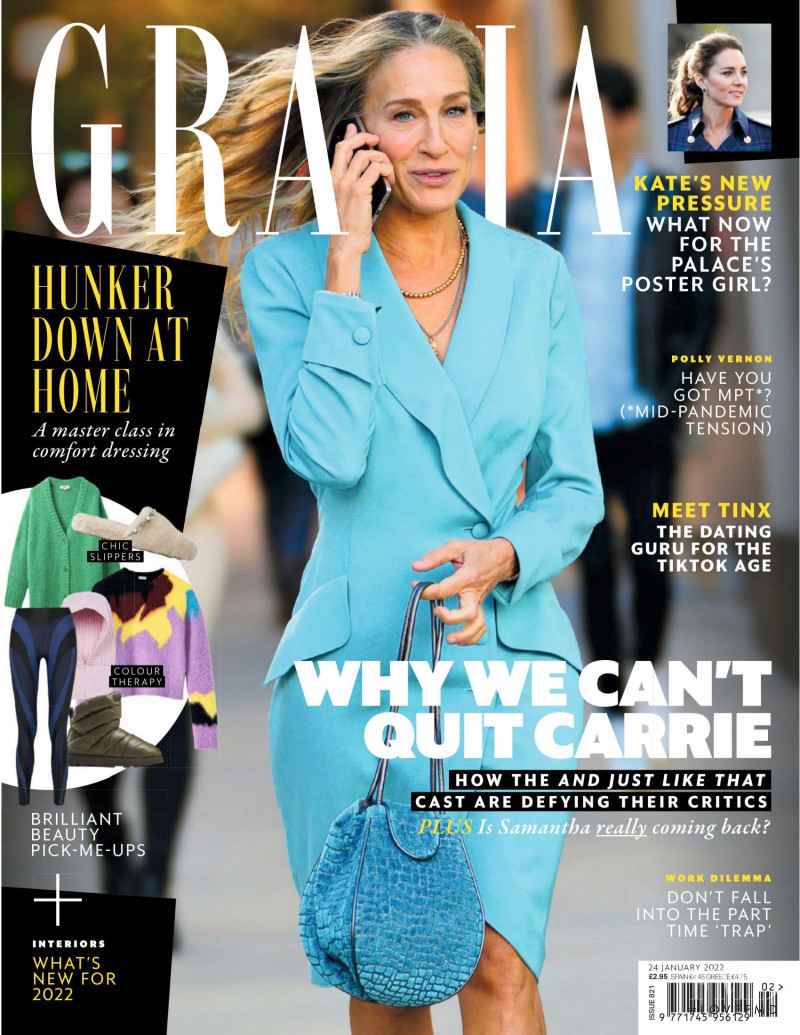  featured on the Grazia UK cover from January 2022