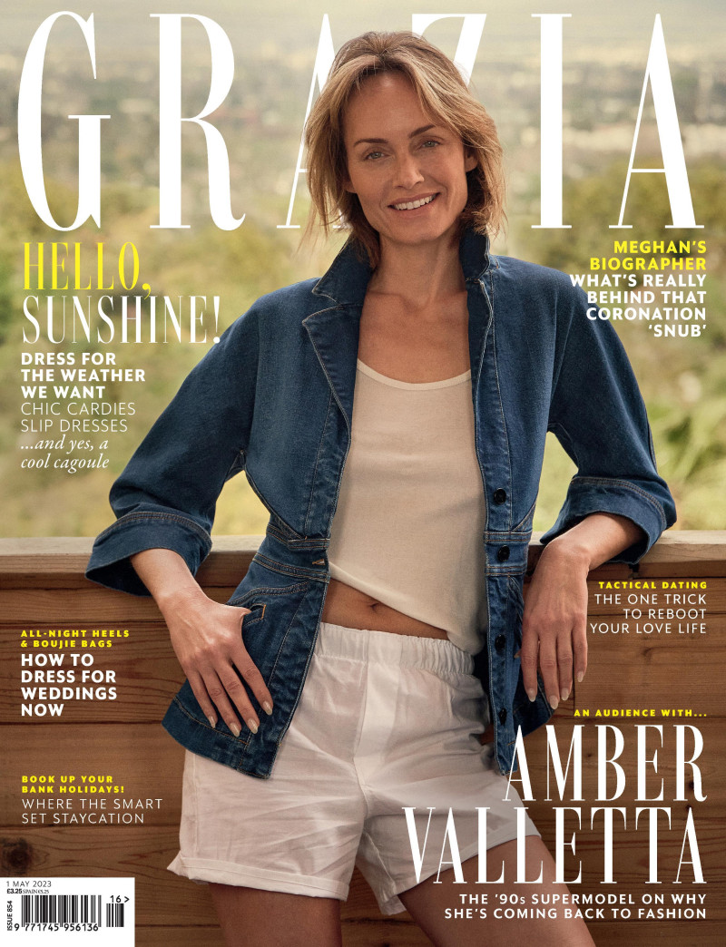 Amber Valletta featured on the Grazia UK cover from May 2023