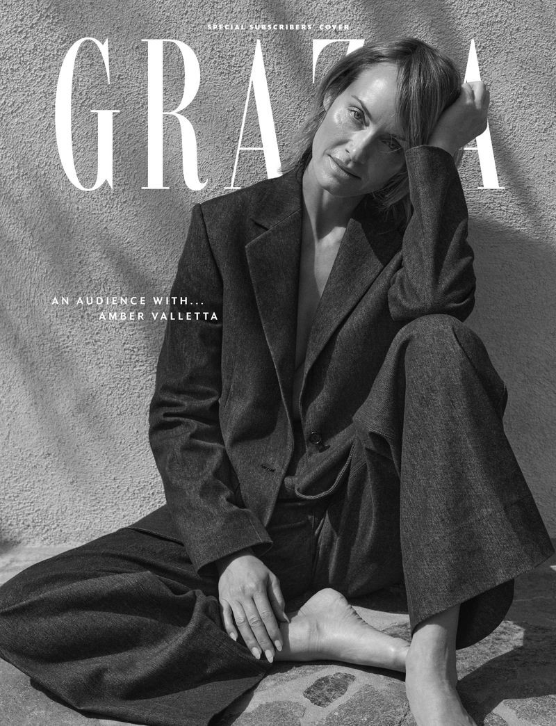 Amber Valletta featured on the Grazia UK cover from May 2023