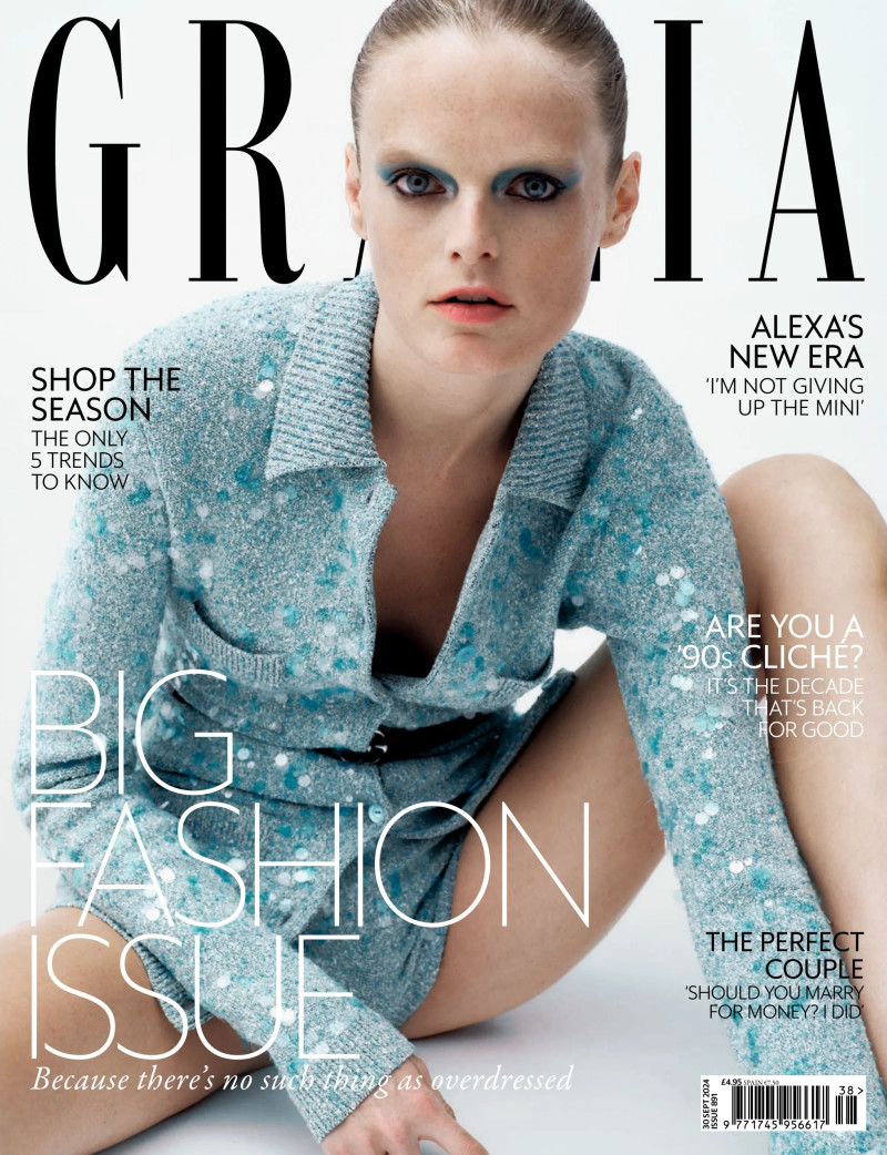 Hanne Gaby Odiele featured on the Grazia UK cover from September 2024