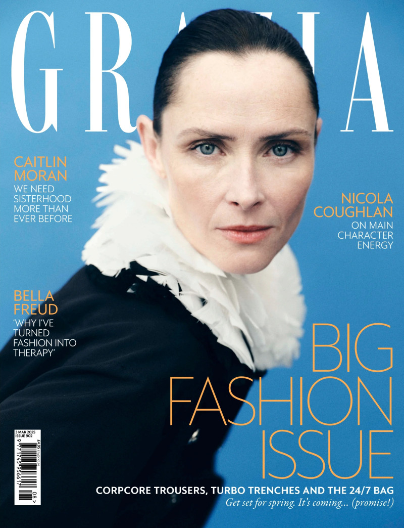 Tasha Tilberg featured on the Grazia UK cover from March 2025