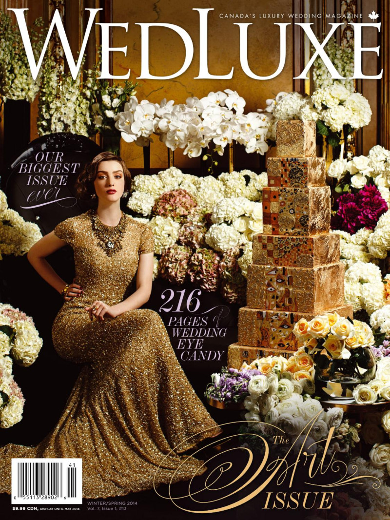  featured on the WedLuxe cover from December 2014