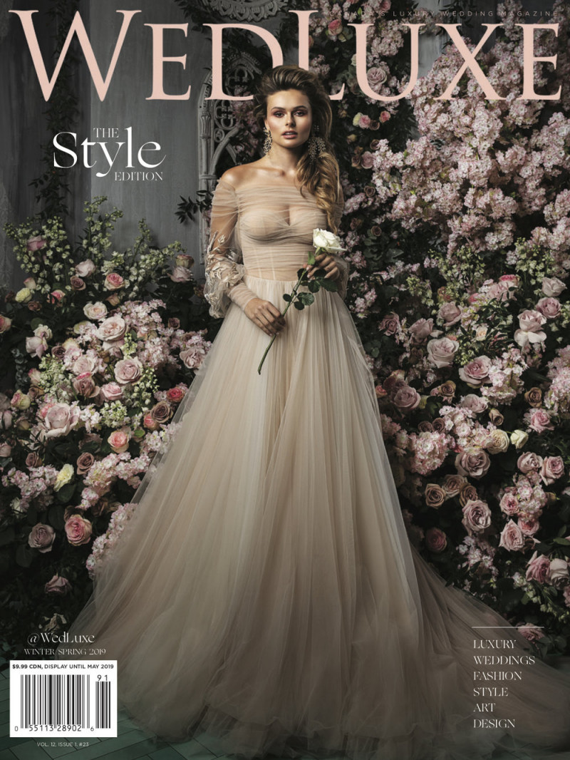  featured on the WedLuxe cover from December 2018