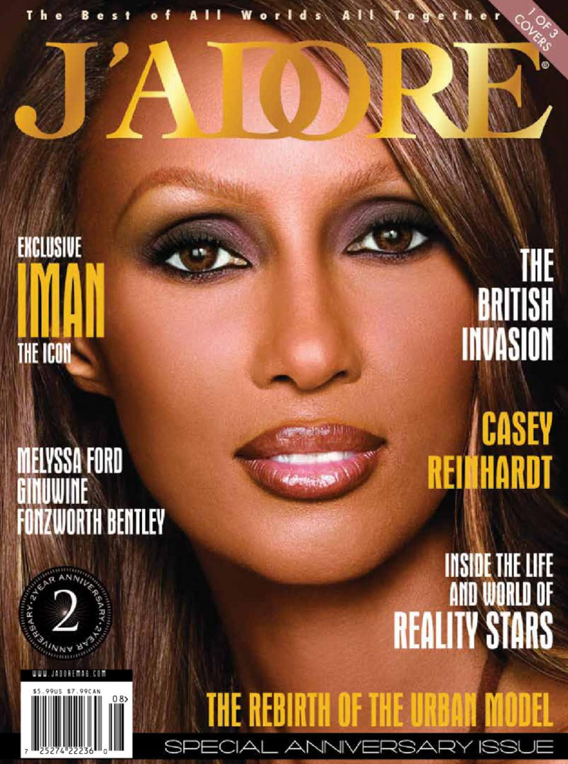 Iman Abdulmajid featured on the J\'Adore cover from April 2009